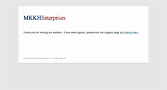 Desktop Screenshot of mkkhenterprises.com