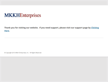 Tablet Screenshot of mkkhenterprises.com